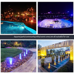 LED Underwater Light Underwater Light Stainless Steel Pool Light Fish Pool Light Waterscape Light Waterproof Spotlight Fountain Light 3w Colorful