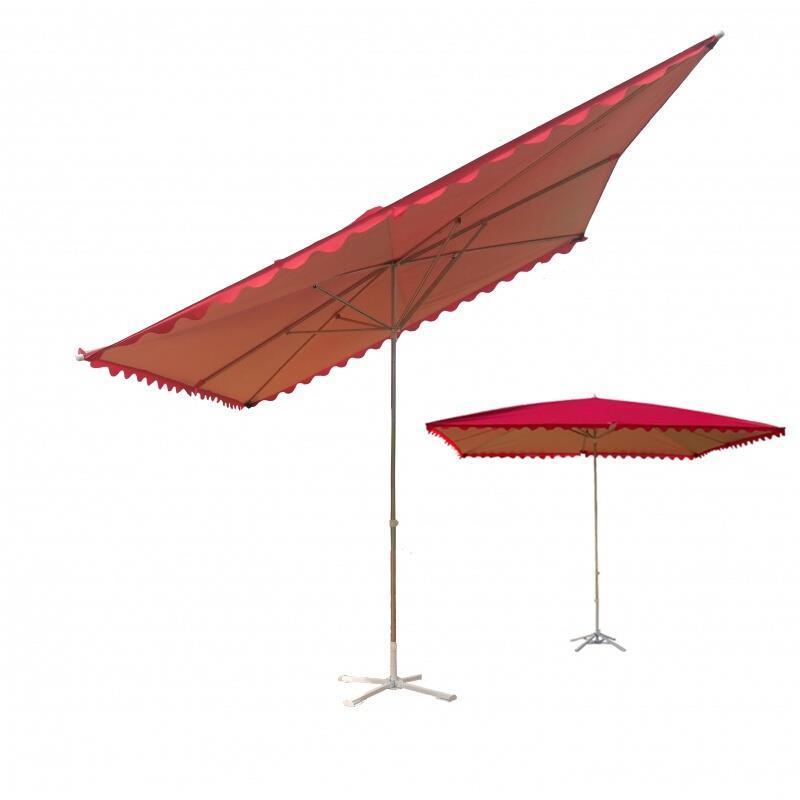 Slope Umbrella Outdoor Sunshade Umbrella Big Sun Umbrella Big Umbrella Stall Umbrella Folding Umbrella Advertising Umbrella Square Umbrella Courtyard Umbrella Sunscreen Rainproof Stall Umbrella Square Booth Umbrella Pavement Business