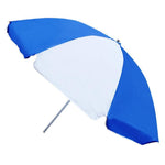 2m Sunshade Umbrella Outdoor Umbrella Courtyard Sun Umbrella Beach Umbrella Advertisement Printing Publicity Umbrella Blue White