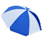 2m Sunshade Umbrella Outdoor Umbrella Courtyard Sun Umbrella Beach Umbrella Advertisement Printing Publicity Umbrella Blue White