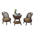 Rattan Chair Three Piece Set Balcony Leisure Table And Chair Single Armchair Rattan Outdoor Small Table And Chair Family Living Room Five Piece Set