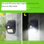 Solar Lamp Outdoor Human Body Induction Wall Lamp Household Super Bright Courtyard Lamp Outdoor Lighting Street Lamp Waterproof Landscape Garden Lamp