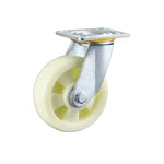 4 Inch Flat Bottom Movable Biaxial Beige Polypropylene PP Caster 4 Medium And Heavy Universal Wheels