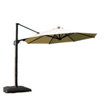 Outdoor Sunshade Courtyard Umbrella Solar Led With Light Sun Umbrella Luxurious Solar Umbrella Round 3.5 m Light Bar Hanging Umbrella