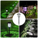 Solar Lamp Lawn Lamp Outdoor Garden Courtyard Lamp European Villa LED Landscape Floor Lamp White Light Version