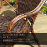 Balcony Table Chair Rattan Chair Three Piece Set Outdoor Leisure Rattan Woven Tea Table Chair Single Chair Tea Table Balcony Tea Table