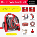 High Pressure Car Washing Water Gun Water Pipe Hose Set Household Portable Gardening Artifact Water Pipe Truck Storage Rack Pipe Reel Bn-xr2 Water Pipe Truck Set + Gray 20m Water Pipe