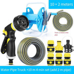 Watering Flowers Water Guns Sprinkler Dishes Artifact Watering Hose Garden Farm Irrigation Spray Head Multi-functional High-pressure Washing Car Water Gun Set, Water Hose, +10 Meter 4 Points Suit (Free 2m tube)