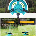 Garden Sprinkler 360 Degree Automatic Rotary Sprinkler Lawn Watering Roof Cooling Vegetable Garden Flower Watering Artifact Irrigation Sprinkler Series Version 1 + 6 Tap Set