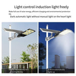 Solar Street Lamp Outdoor Courtyard Lamp LED Lamp New Rural Road Lighting Bright Waterproof High-power Household Square Lamp Warm Light Power Display