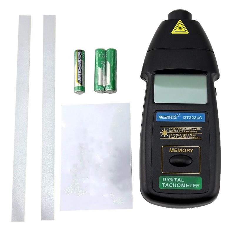 Portable Tachometer Laser Tachometer Speed Counting Display Photoelectric Non-contact Speed Measuring Instrument