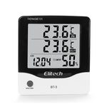 Digital Temperature And Humidity Meter With Electronic Clock Alarm Clock Indoor And Outdoor Thermometer