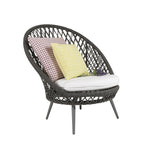 Outdoor Rattan Chair Three Piece Creative Lazy Chair Leisure Garden Patio Balcony Small Table Chair 2 Single Chair + Tea Table