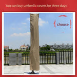 Outdoor Sun Umbrella Courtyard Large Stall Sun Garden Balcony Roman Umbrella Can Print Logo Classic Style 2.1 M Boundless Stone Base