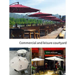 Outdoor Umbrella Courtyard Umbrella Balcony Sunshade Umbrella Outdoor Stall Big Sun Umbrella Garden Terrace Outdoor Roman Umbrella