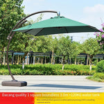 Outdoor Sunshade 3m Large Sunshade Outdoor Leisure Courtyard Umbrella Sentry Box Security Banana Umbrella Roman Umbrella Folded Round Edge 3.5m
