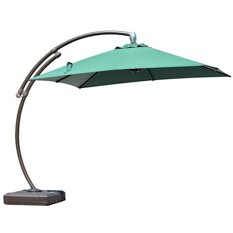 Outdoor Sunshade 3m Large Sunshade Outdoor Leisure Courtyard Umbrella Sentry Box Security Banana Umbrella Roman Umbrella Folded Round Edge 3.5m