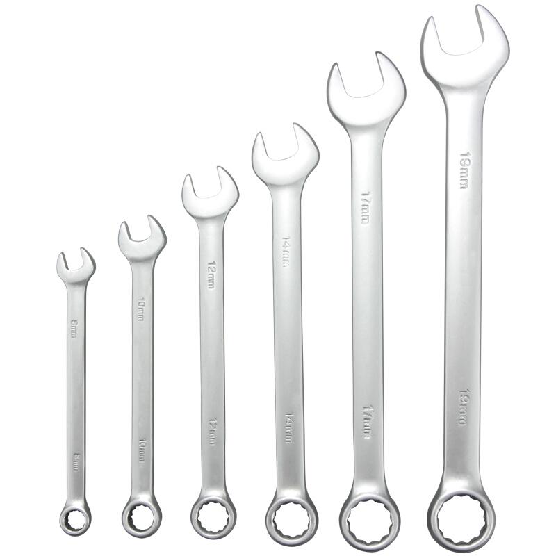 6-piece Dual Purpose Wrench Set Box Spanner Set