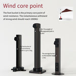 Outdoor Sunshade Umbrella Courtyard Sun Umbrella Garden Leisure Umbrella Large Umbrella Solar Stall Umbrella Security Guard Box Umbrella