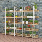 Florist Display Rack Flower Rack Lvluo Flowerpot Rack Floor Type Iron Multi-layer Storage Rack Balcony Fleshy Flower Rack 180*30*145 (four Floors)