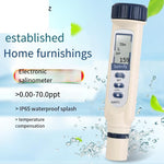 High Precision Food Salinometer Seawater Digital Display Electronic Salinity Tester Aquaculture Salinity Tester Digital Display Salinometer