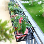 Wall Mounted Iron Flower Rack For Flower Pot Window Guardrail Flower Rack 120 * 25 * 12cm (distribution Hook)