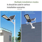 Solar Street Lamp Outdoor Household Courtyard Lamp New Rural Municipal Engineering Bright Waterproof LED Projection Lamp Outdoor Enclosure Column Lamp