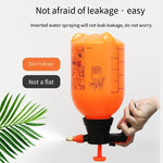 Watering Pot Watering Candy Color Gardening Hand Pressure Watering Pot Balcony Watering Flower Watering Plastic Transparent Watering Pot 2L Thickened Orange Pot