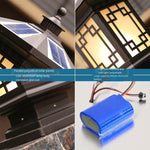 Solar Wall Column Head Lamp New Chinese Outdoor Waterproof Courtyard Lamp Outdoor Gate Villa Garden Column Lamp Solar 7-inch Building Wall Lamp