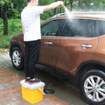 Car Washing Water Gun High-pressure Watering Pipe Car Brushing Artifact Household Floor Hose Pressurization Plus Pressure Nozzle Spray Gun Head Garden Art Spray Gun Tool Set Package: Car Washing Machine Green + Car