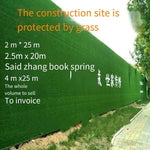 Construction Site Enclosure Lawn Net Artificial Simulation Green Plant Wall Municipal Engineering Environmental Protection Greening Fake Turf Army Green 1.5cm Encryption Gum 2m * 25m