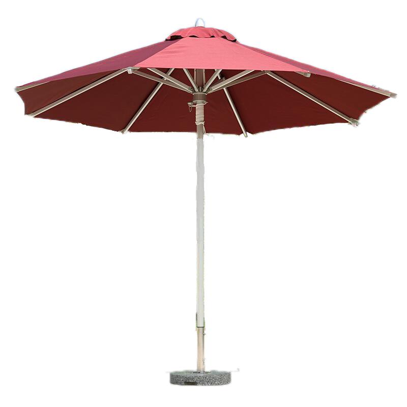 3m Aluminum Alloy Center Pillar Umbrella Outdoor Umbrella Courtyard Umbrella Outdoor Big Sun Umbrella Advertisement Folding Stall Umbrella Center Pillar Umbrella Balcony Table Chair Umbrella Sunshade Umbrella