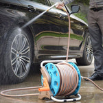 Household Car Washing Artifact High-pressure Water Pipe Hose Storage Set Connected With Tap Grab Nozzle Garden Yard Watering Flowers Vegetables H5 Water Gun 15m Water Pipe Storage Set