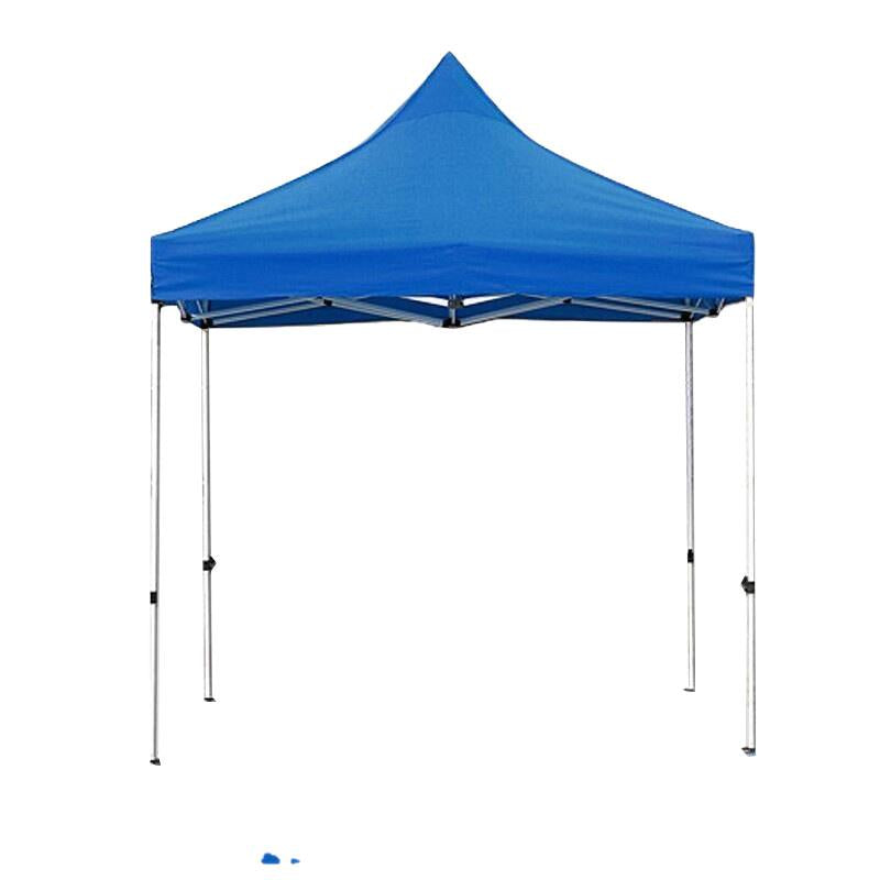 Automatic Shelf Sunshade Umbrella Stall Outdoor Advertising Folding Rain Proof Four Legged Night Market Tent Printing Car Sunshade Sun Parking Shed 2 * 2 Meter Blue Bold Professional Automatic