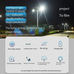 Solar Street Lamp New Rural Outdoor Courtyard Lamp Waterproof Bright Solar LED Street Lamp Household Pole Street Lamp High Power Bright Lamp Bead