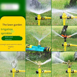 20PCS Agriculture Landscaping Spray Copper Sprinkler Lawn Watering Sprinkling Irrigation Rocker Sprayer Rotation 360 Degree Automatic Watering Device