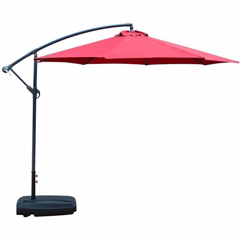 Wine Red Rainproof Outdoor Sunshade Umbrella Sun Umbrella Courtyard Umbrella Outdoor Large Security Guard Box Umbrella Roman Umbrella Rainproof Stall Umbrella Ground Stall Night Market Balcony Garden Terrace Leisure Umbrella