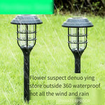 Small Solar Lamp Solar Night Lamp Double Green Solar Lawn Lamp Outdoor Courtyard Lamp Waterproof Garden Villa Decoration Mini Path Lamp 4 Pieces