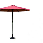 Savage Valley Outdoor Umbrella Sunshade Umbrella Folding Stall Sun Umbrella Middle Column Umbrella Red With Water Seat