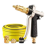 High Pressure Car Washing Water Gun Household Washer Floor Balcony Garden Water Pipe Hose Water Spray Pagoda Gun Set + 30m Water Pipe