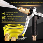 High Pressure Car Washing Water Gun Household Washer Floor Balcony Garden Water Pipe Hose Water Spray Pagoda Gun Set + 30m Water Pipe