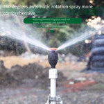 360 Degree Automatic Rotary Sprinkler For Watering The Ground, Water Spraying Artifact For Watering Green Lawn, Water Spraying Garden, Agricultural Cooling, Agricultural Water Spraying Irrigation Sprinkler, 4-point Mcgonagall Sprinkler + Ground Plug