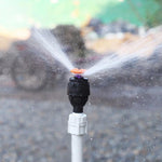 360 Degree Automatic Rotary Sprinkler Watering Sprinkling Greening Lawn Irrigation, Sprinkling For Garden Vegetable Agricultural Cooling Sprinkling Irrigation 4 Points Meg Mozzle + Ground Plug + 10 Meters 4 Points Hose