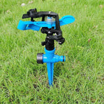 Farmland Sprinkler Irrigation Equipment Orchard Vegetable Watering Medicine Spreading Artifact Agricultural Lawn Rocker Nozzle Adjustable Sprinkler Fish Pond Sprayer Head 360 Degree Rotation 4 Points Plastic Adjustable + Support + 20 Meters 4 Points Hose