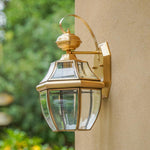 Outdoor Waterproof European American Balcony Corridor Courtyard Outdoor Villa Lamp Door Exterior Wall All Copper Wall Lamp