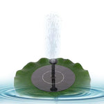 3W Lotus With LED Lamp With Battery Floating Fountain + External Solar Panel Water Pump Small Garden Fountain 5 Kinds Of Nozzles