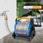 High Pressure Car Washing Water Gun Household Car Tool Set Water Pipe Truck Storage Rack Hose Reel Garden Watering Artifact Connected To Faucet Water Spray Gun Pressure Increasing Brushing Upgrade Long Car