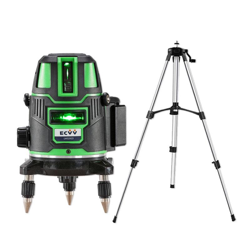 ECVV 2 Lines Green Laser Level with 1.2M Adjustable Height; ECVV TR ...