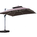 Outdoor Sunshade Courtyard Umbrella Terrace Garden Villa Outdoor Umbrella Sun Umbrella Stall Outdoor Roman Umbrella Space Aluminum