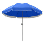 Sun Umbrella Large Outdoor Stall Large Courtyard Umbrella Advertising Round Umbrella Canopy Folding Blue Double Layer 2.08m Under The Umbrella